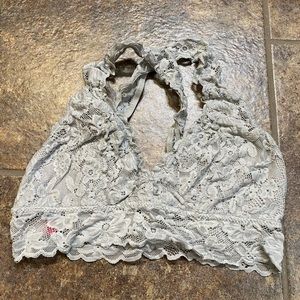 Gray Lace Bralette